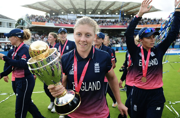 Heather Knight and Co after Winning Women's World Cup 2017
