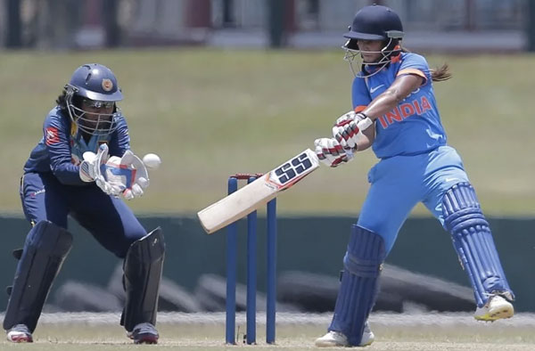 Taniya Bhatia playing her ODI Debut match vs Sri Lanka women. Pic Credits: ESPN Cricinfo