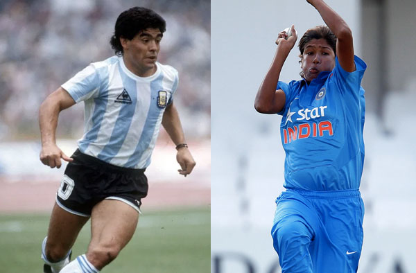 Jhulan Goswami was inspired by Diego Maradona