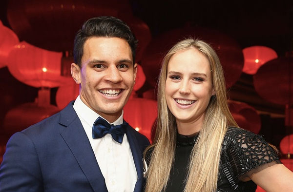 Ellyse Perry and Matt Toomua. (Photo by Robert Cianflone/Getty Images)