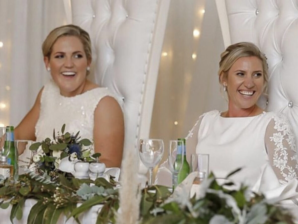 Lifetime off-field Partnership for Delissa Kimmince and Laura Harris, announced marriage via Instagram image