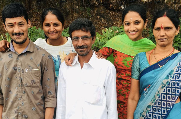 Kalpana Reddy with her family members
