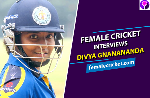 Female Cricket Interviews Divya Gnanananda.