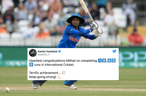 Twitter Reactions on Mithali Raj's 10,000 International Runs Achievement