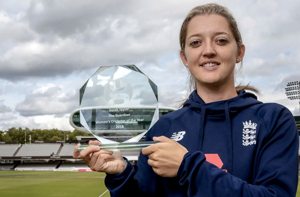 Sarah Taylor: ‘Sometimes cricket is the trigger but then sometimes it’s my comfort zone, too.’ Photograph: Anna Gordon/Guardian
