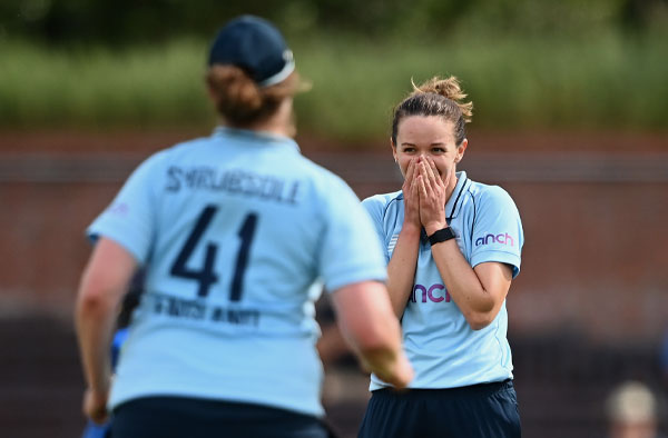 Kate Cross completes Fifer in 2nd ODI against India. PC: Twitter