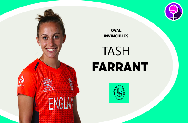 Tash Farrant - Oval Invincibles - The Women's Hundred 2021
