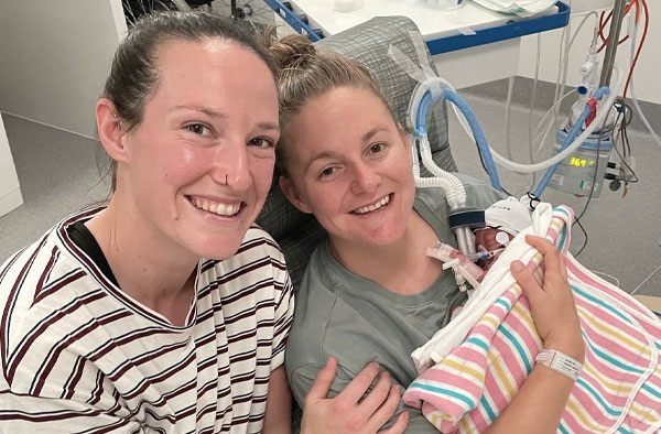 Megan Schutt and Jess Holyoake blessed with a Baby Girl