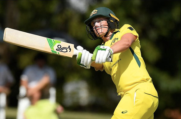Alyssa Healy in action during 1st ODI vs India. PC: ICC