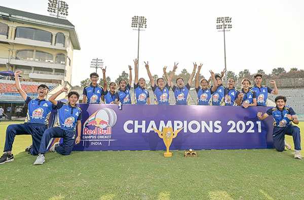Winners of Red Bull Campus Cricket Women's Championship. PC: Redbull India