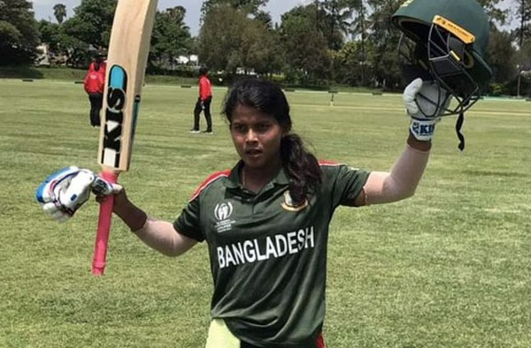 Sharmin Akhter scores Hundred against USA in Women's World Cup Qualifiers 2021