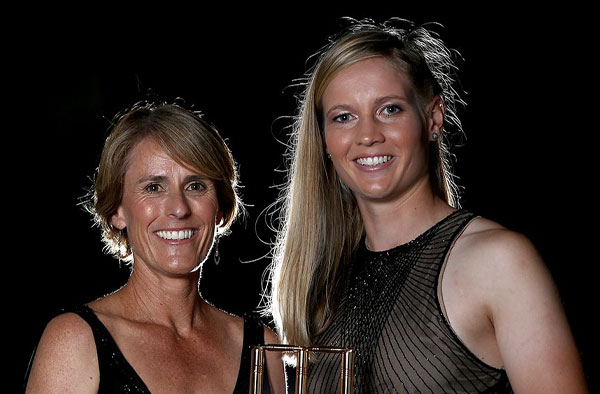Meg Lanning and Belinda Clark. PC: cricket.com.au