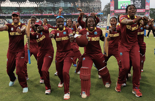 West Indies Women's Cricket Team Celebrating 2016 T20 World Cup Win. PC: Getty Images