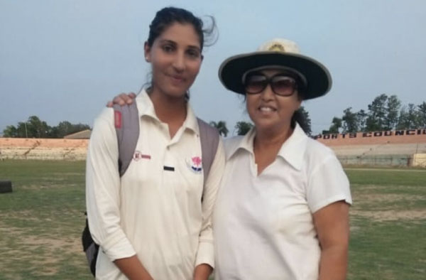 Sarla Devi with her Coach