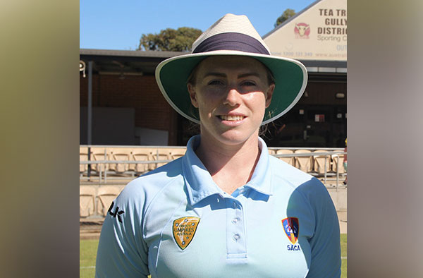 Mary Waldron as Cricket Umpire. PC: https://www.community.cricket.com.au/