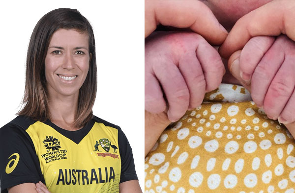 Australian Cricketer Erin Burns blessed with a Baby Boy with wife Anna Jane