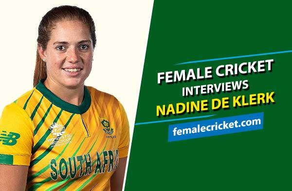 Female Cricket interviews Nadine De Klerk