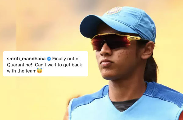 Smriti Mandhana, Renuka Singh Thakur out of Quarantine, will play remaining 3 ODIs