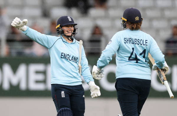 Charlie Dean and Anya Shrubsole star as England hold nerves to beat New Zealand by 1 Wicket in Low-Scoring Thriller. PC: Getty Images