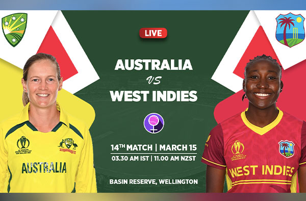 Match 14 – Australia vs West Indies Women | Squad | Fantasy XI | Players to Watch | Live Streaming