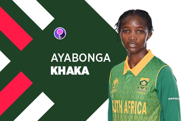 Player Profile of Ayabonga Khaka in Women's Cricket World Cup 2022. PC: FemaleCricket.com