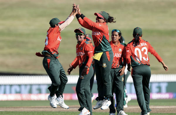 Bangladesh beat Pakistan by 9 Runs to Create History in Women's World Cup. PC: ICC/ Getty Images