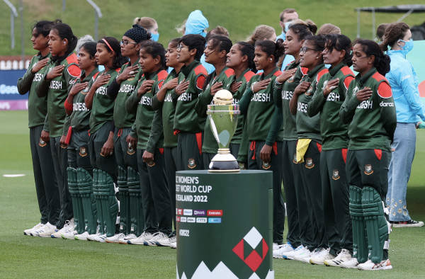 Bangladesh Women's Cricket Team at World Cup 2022. PC: ICC/Getty Images
