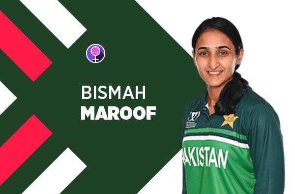 Player Profile of Bismah Maroof in Women's Cricket World Cup 2022. PC: FemaleCricket.com
