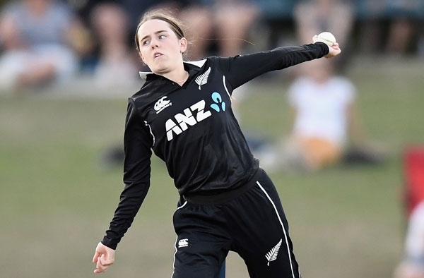 Fran Jonas - New Zealand youngster making her World Cup debut against West Indies in 1st Match. PC: Getty Images
