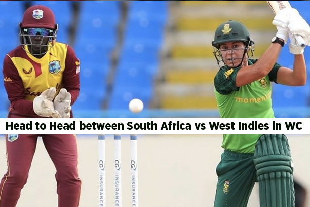 Head to Head between South Africa and West Indies Women in ODI World Cup