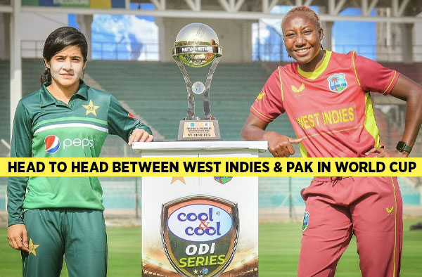Head to Head between West Indies vs Pakistan Women in ODI World Cup