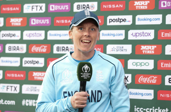 "It is not how you start but how you finish that matters," says Heather Knight. PC: ICC/Getty Images