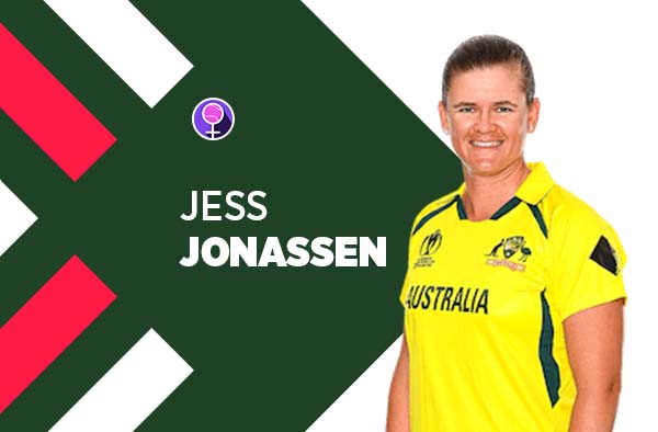 Player Profile of Jess Jonassen in Women's Cricket World Cup 2022. PC: FemaleCricket.com