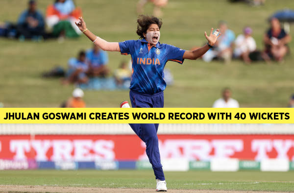 Jhulan Goswami Creates World Record, Completes 40 World Cup Wickets. PC: Getty Images