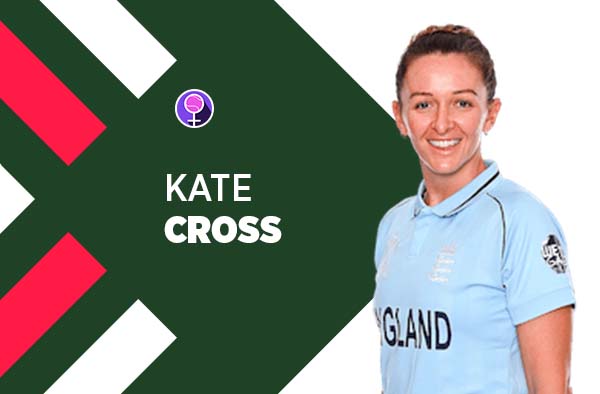 Player Profile of Kate Cross in Women's Cricket World Cup 2022. PC: FemaleCricket.com
