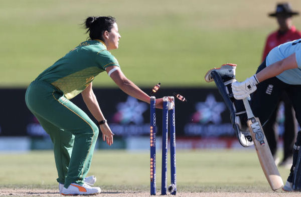 Marizanne Kapp's 5 Wicket Haul Restricts England to 235 Runs. PC: ICC/Getty Images