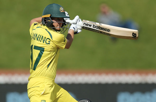 Meg Lanning's 135 Runs help Australia beat South Africa by 5 Wickets. PC: ICC/Getty Images