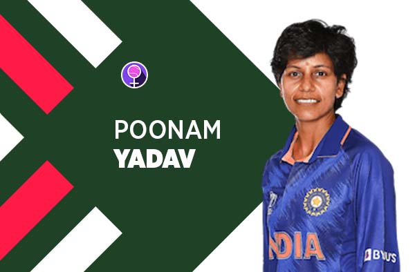 Player Profile of Poonam Yadav in Women's Cricket World Cup 2022. PC: FemaleCricket.com