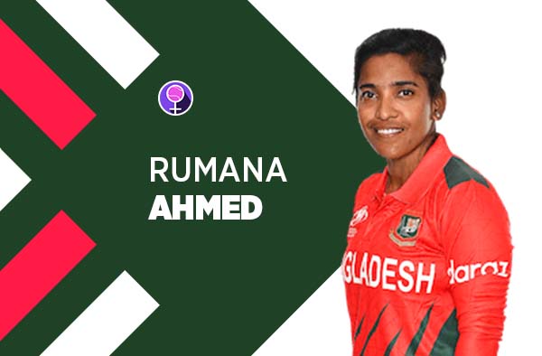 Player Profile of Rumana Ahmed in Women's Cricket World Cup 2022. PC: FemaleCricket.com