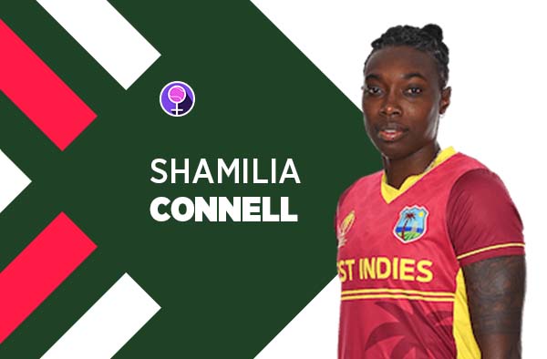 Player Profile of Shamilia Connell in Women's Cricket World Cup 2022. PC: FemaleCricket.com