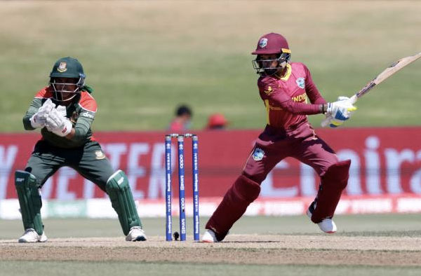 Shemaine Campbelle's Fifty help West Indies put 140 Runs against Bangladesh. PC: ICC/Getty Images