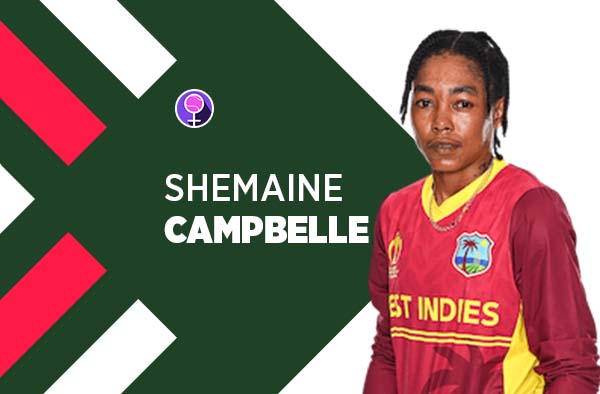 Player Profile of Shemaine Campbelle in Women's Cricket World Cup 2022. PC: FemaleCricket.com