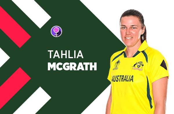 Player Profile of Tahlia Mcgrath in Women's Cricket World Cup 2022. PC: FemaleCricket.com