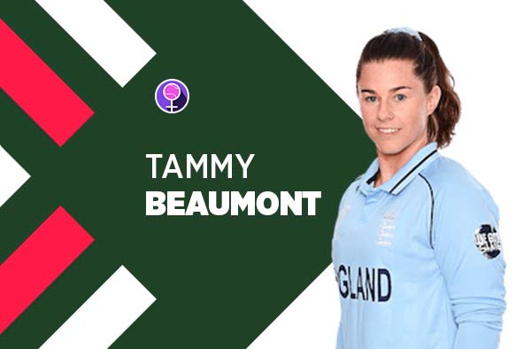 Player Profile of Tammy Beaumont in Women's Cricket World Cup 2022. PC: FemaleCricket.com