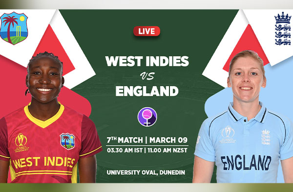 Match 7 – England vs West Indies Women | Squad | Fantasy XI | Players to Watch | Live Streaming