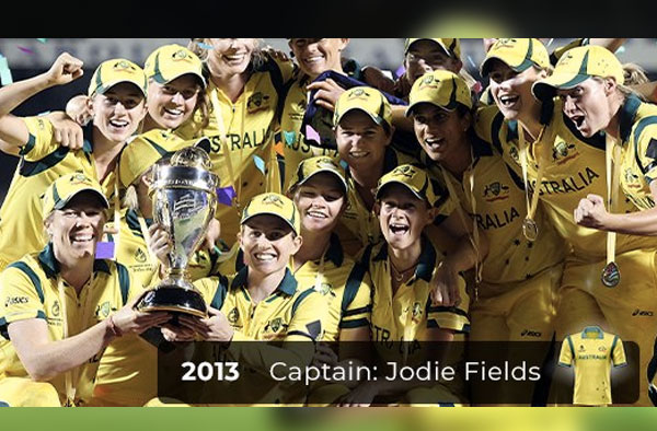 Australian Women's Cricket Team winning 2013 World Cup Title. PC: AusWomenCricket / Twitter