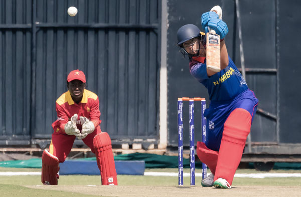 Yasmeen Khan in action against Zimbabwe. PC: Supplied