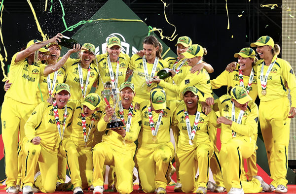 Australia Crowned World Champions beating England by 71 Runs in Final. PC: ICC/Getty Images