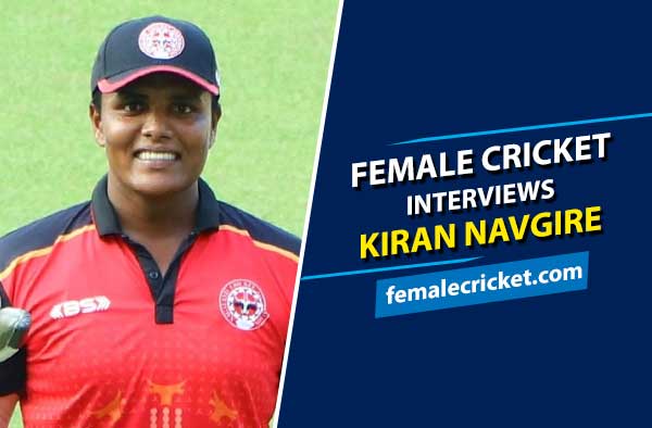 Female Cricket interviews Kiran Navgire