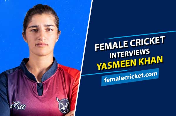 Female Cricket interviews Yasmeen Khan. PC: Supplied